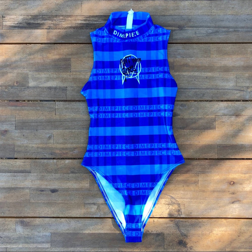 Ain’t Your Girl x Dimepiece x Owsla Blue Bodysuit